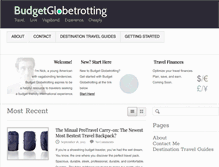 Tablet Screenshot of budgetglobetrotting.com